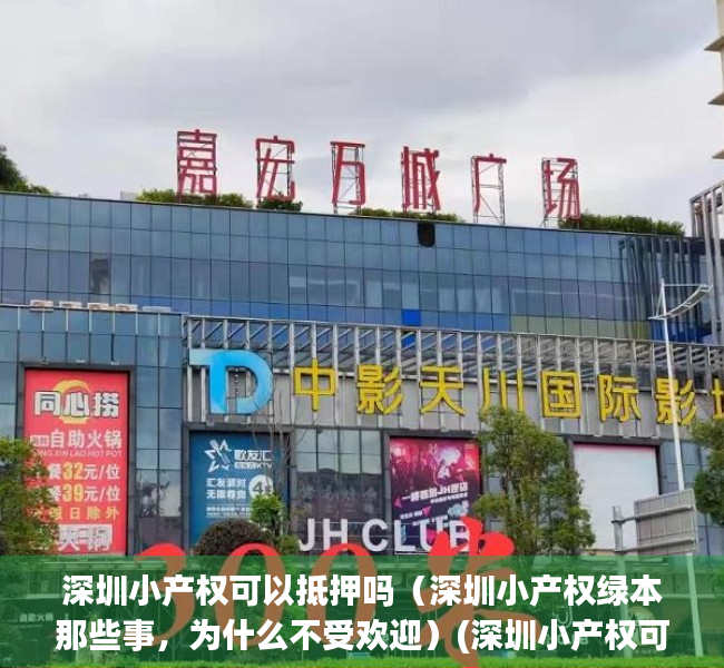 深圳小产权可以抵押吗（深圳小产权绿本那些事，为什么不受欢迎）(深圳小产权可以卖出去吗)