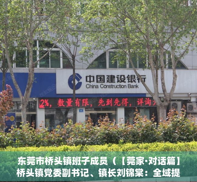 东莞市桥头镇班子成员（【莞家·对话篇】桥头镇党委副书记、镇长刘锦棠：全域提升精细化管理水平，打造品质美丽宜居之城）
