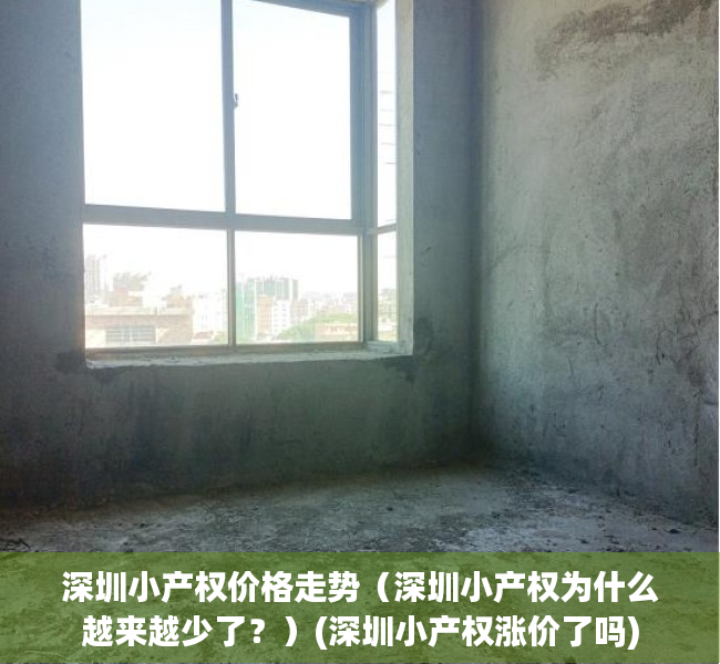 深圳小产权价格走势（深圳小产权为什么越来越少了？）(深圳小产权涨价了吗)