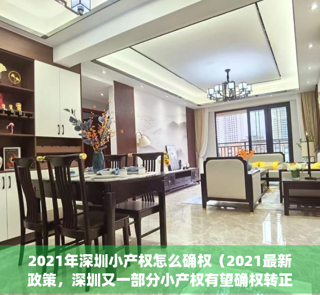 2021年深圳小产权怎么确权（2021最新政策，深圳又一部分小产权有望确权转正！）