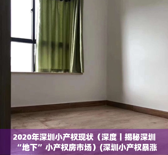 2020年深圳小产权现状（深度丨揭秘深圳“地下”小产权房市场）(深圳小产权暴涨30%)