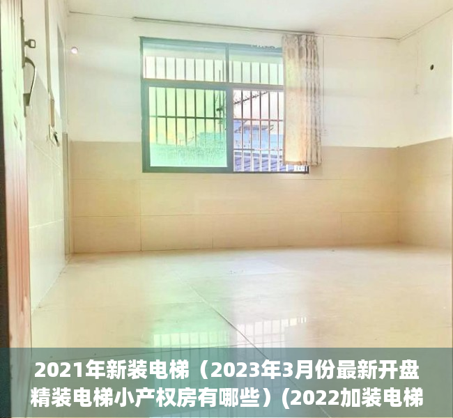 2021年新装电梯（2023年3月份最新开盘精装电梯小产权房有哪些）(2022加装电梯)