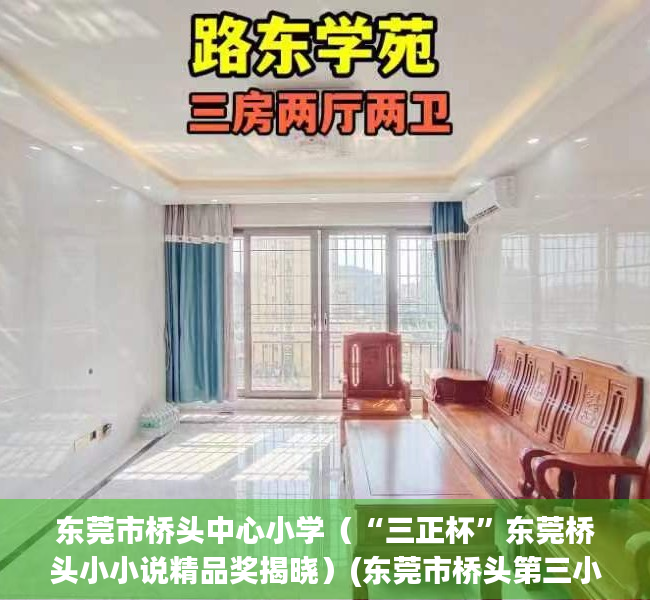 东莞市桥头中心小学（“三正杯”东莞桥头小小说精品奖揭晓）(东莞市桥头第三小学)