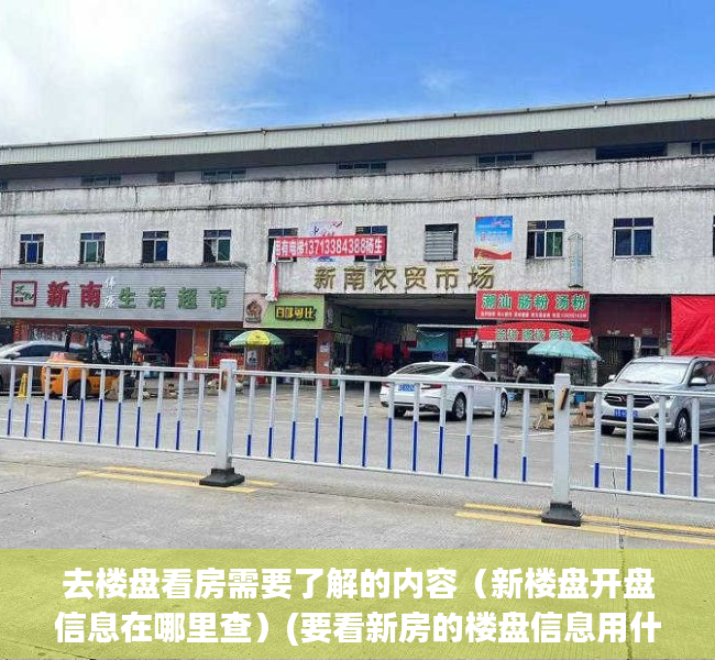 去楼盘看房需要了解的内容（新楼盘开盘信息在哪里查）(要看新房的楼盘信息用什么软件)