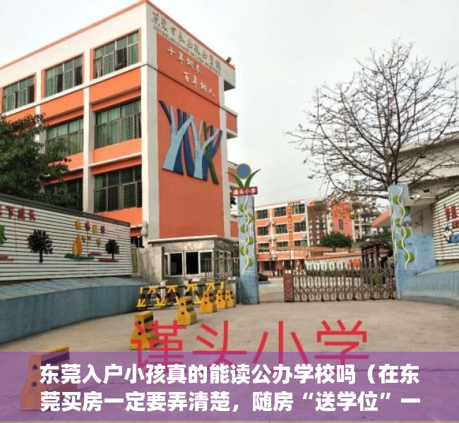 东莞入户小孩真的能读公办学校吗（在东莞买房一定要弄清楚，随房“送学位”一般是不靠谱！）