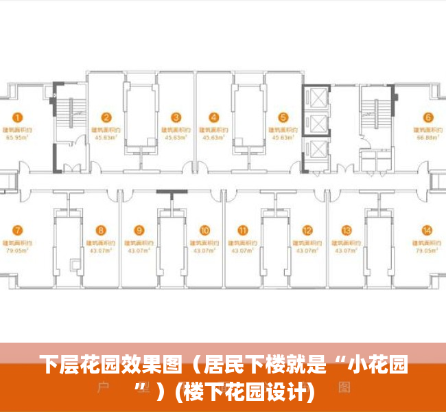 下层花园效果图（居民下楼就是“小花园”）(楼下花园设计)