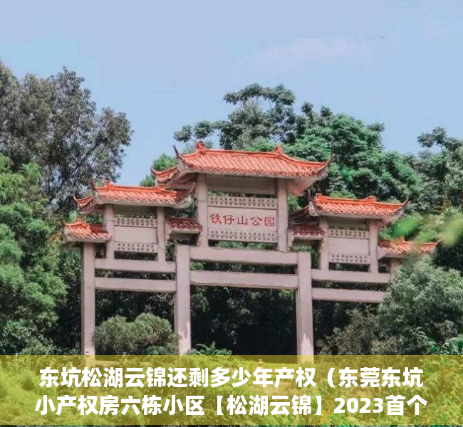 东坑松湖云锦还剩多少年产权（东莞东坑小产权房六栋小区【松湖云锦】2023首个日光盘，打六折出售，机会不容错过​）