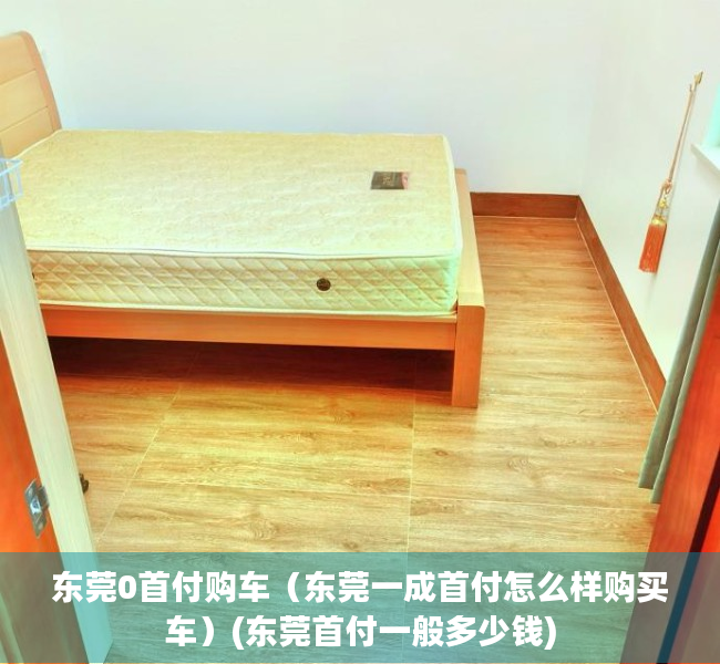 东莞0首付购车（东莞一成首付怎么样购买车）(东莞首付一般多少钱)