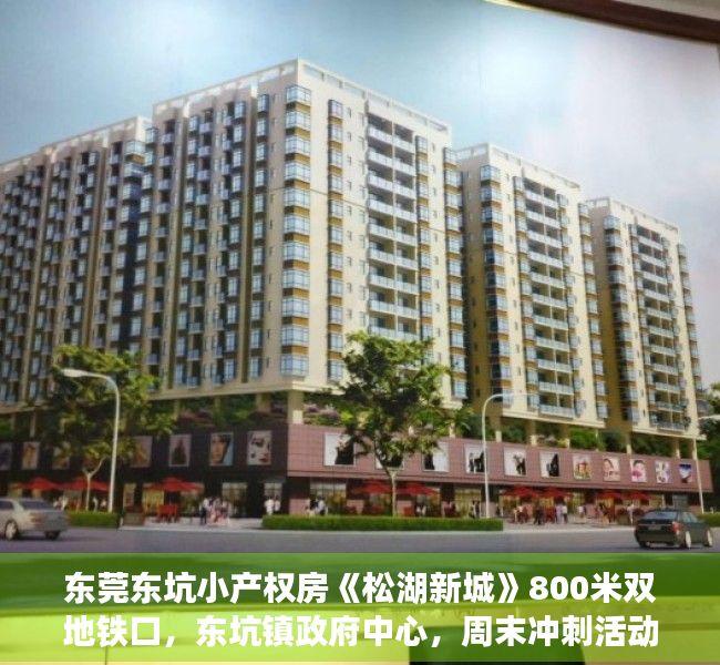 东莞东坑小产权房《松湖新城》800米双地铁口，东坑镇政府中心，周末冲刺活动价，送首付，送首付20万现金
