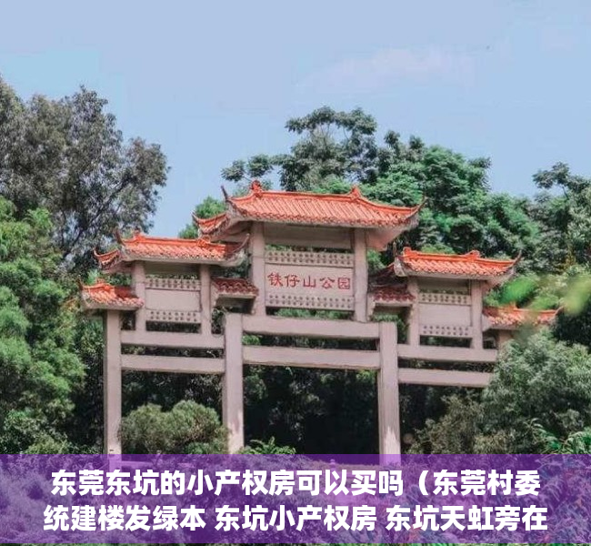 东莞东坑的小产权房可以买吗（东莞村委统建楼发绿本 东坑小产权房 东坑天虹旁在售小产权房 万科四季广场O距离）