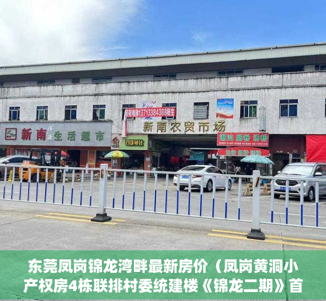 东莞凤岗锦龙湾畔最新房价（凤岗黄洞小产权房4栋联排村委统建楼《锦龙二期》首付5成 分期3年  三房两厅698万起   毛胚交房  手续齐全 深莞0距离）