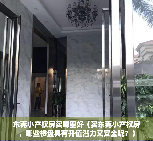 东莞小产权房买哪里好（买东莞小产权房，哪些楼盘具有升值潜力又安全呢？）