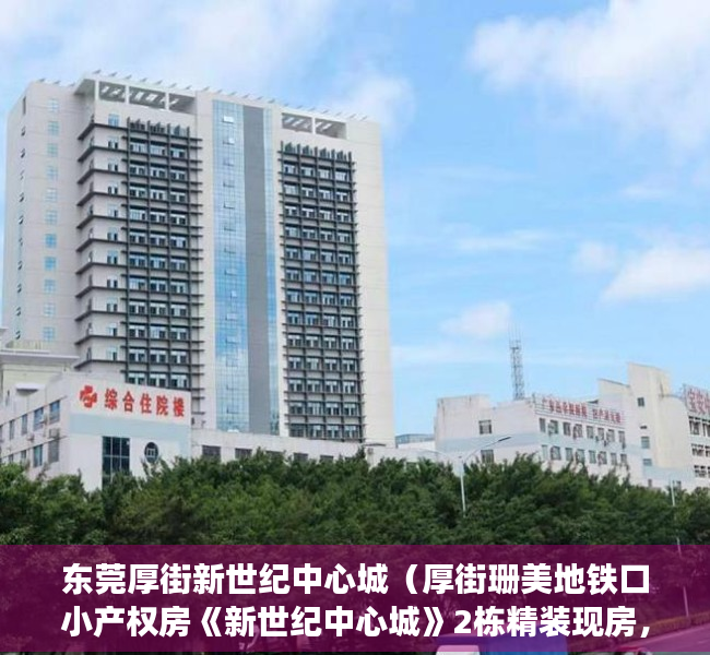 东莞厚街新世纪中心城（厚街珊美地铁口小产权房《新世纪中心城》2栋精装现房，带停车场）