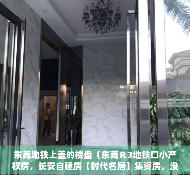 东莞地铁上盖的楼盘（东莞Ｒ3地铁口小产权房，长安自建房【时代名居】集资房，没有房产证，两证一书，报建手续齐全，楼下就️两个停车场️，周边多所名牌学校）