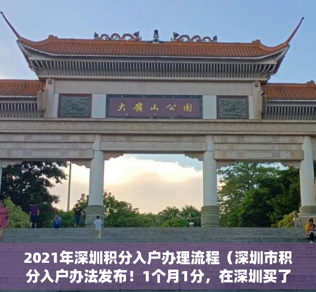2021年深圳积分入户办理流程（深圳市积分入户办法发布！1个月1分，在深圳买了住房的人，优先获得积分入户资格！）