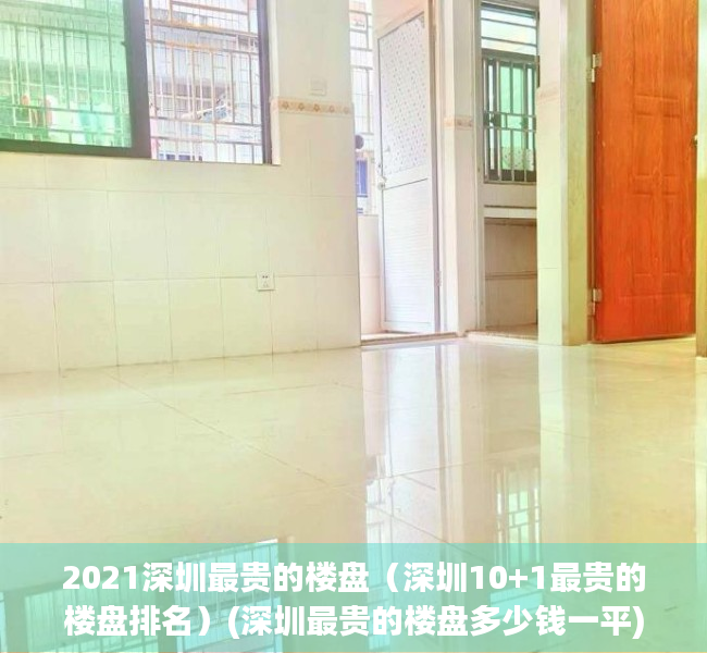 2021深圳最贵的楼盘（深圳10+1最贵的楼盘排名）(深圳最贵的楼盘多少钱一平)