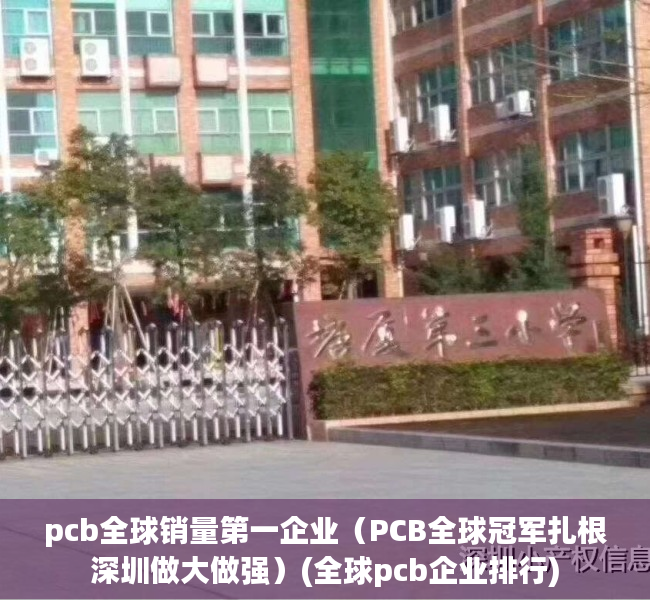 pcb全球销量第一企业（PCB全球冠军扎根深圳做大做强）(全球pcb企业排行)