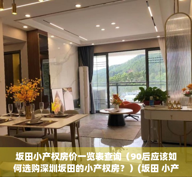 坂田小产权房价一览表查询（90后应该如何选购深圳坂田的小产权房？）(坂田 小产权)