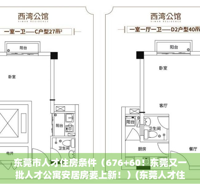 东莞市人才住房条件（676+60！东莞又一批人才公寓安居房要上新！）(东莞人才住房补贴新政)