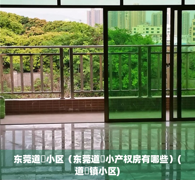 东莞道滘小区（东莞道滘小产权房有哪些）(道滘镇小区)