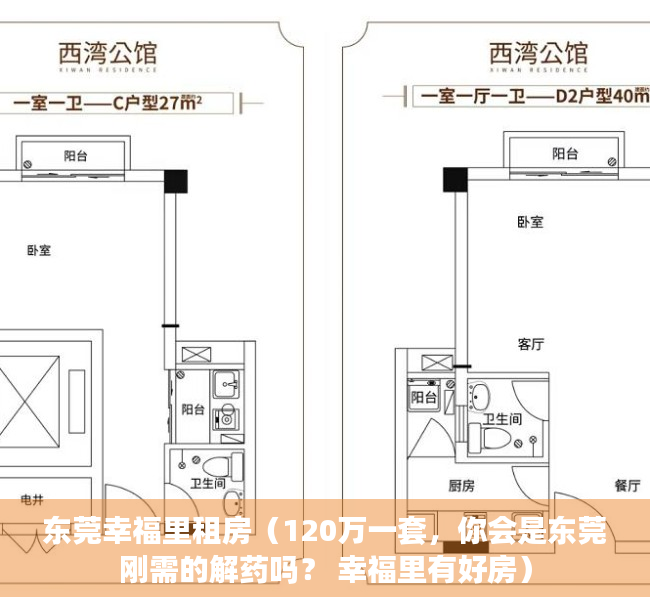 东莞幸福里租房（120万一套，你会是东莞刚需的解药吗？ 幸福里有好房）