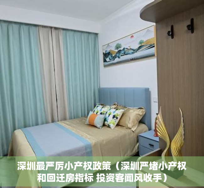 深圳最严厉小产权政策（深圳严堵小产权和回迁房指标 投资客闻风收手）