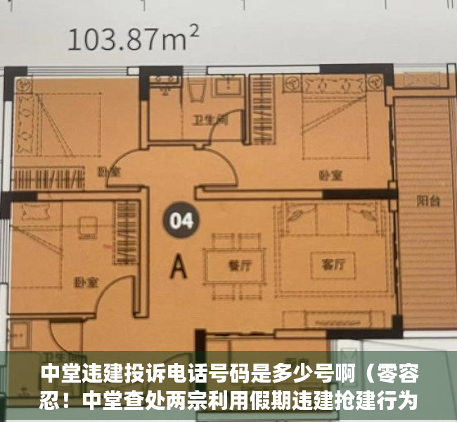 中堂违建投诉电话号码是多少号啊（零容忍！中堂查处两宗利用假期违建抢建行为）