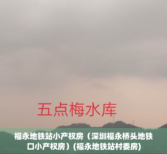 福永地铁站小产权房（深圳福永桥头地铁口小产权房）(福永地铁站村委房)