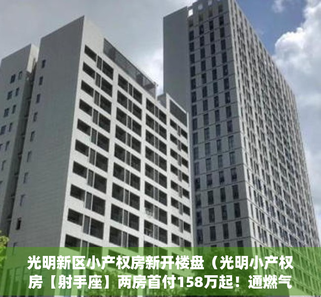 光明新区小产权房新开楼盘（光明小产权房【射手座】两房首付158万起！通燃气，独立阳台，超级无敌采光！）