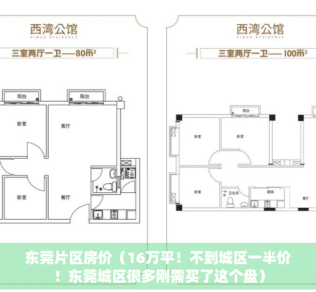 东莞片区房价（16万平！不到城区一半价！东莞城区很多刚需买了这个盘）