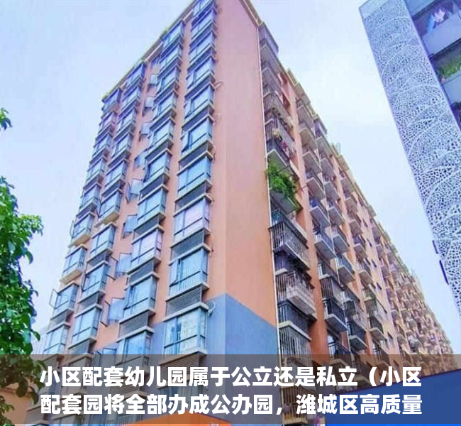 小区配套幼儿园属于公立还是私立（小区配套园将全部办成公办园，潍城区高质量谋划学前教育工作）