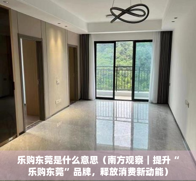 乐购东莞是什么意思（南方观察｜提升“乐购东莞”品牌，释放消费新动能）