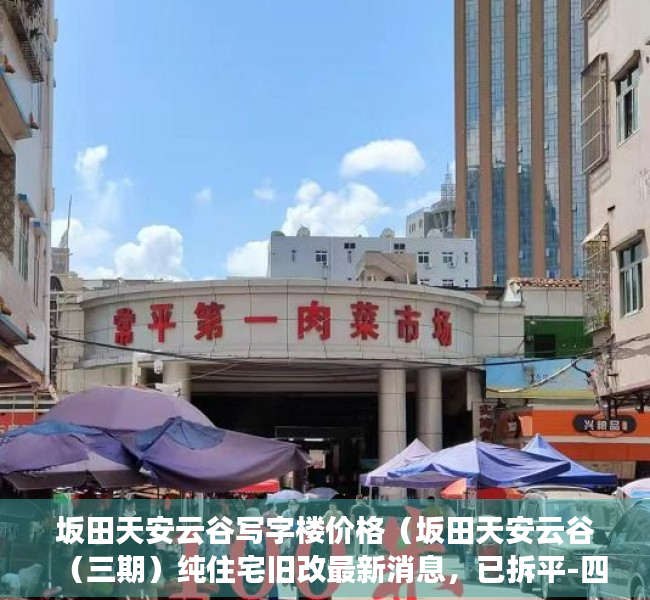 坂田天安云谷写字楼价格（坂田天安云谷（三期）纯住宅旧改最新消息，已拆平-四年交房）