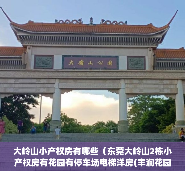 大岭山小产权房有哪些（东莞大岭山2栋小产权房有花园有停车场电梯洋房(丰润花园)3500平起售楼处推荐）