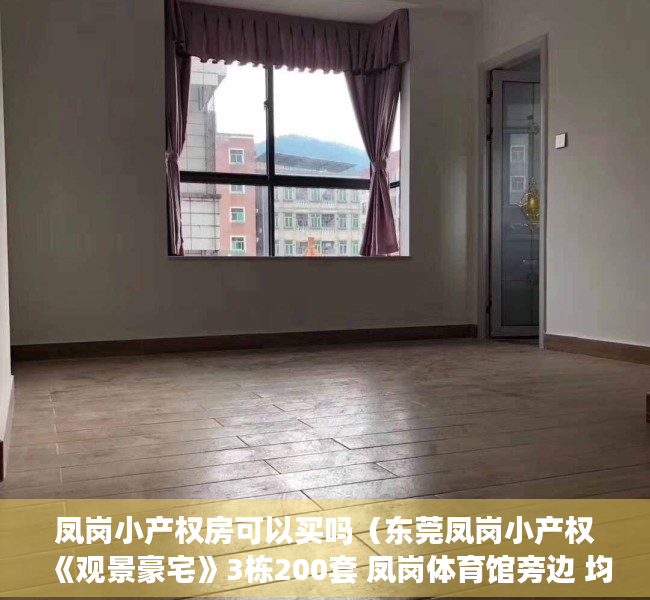 凤岗小产权房可以买吗（东莞凤岗小产权《观景豪宅》3栋200套 凤岗体育馆旁边 均价5980元起）