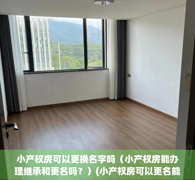 小产权房可以更换名字吗（小产权房能办理继承和更名吗？）(小产权房可以更名能买吗)