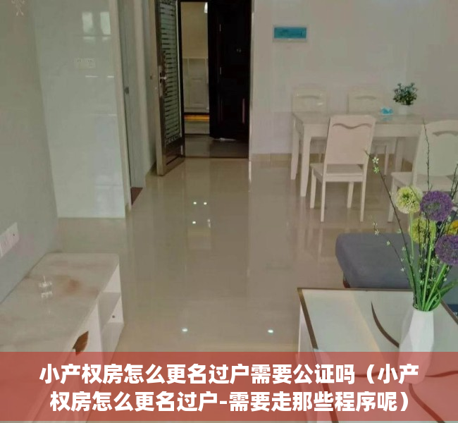 小产权房怎么更名过户需要公证吗（小产权房怎么更名过户-需要走那些程序呢）