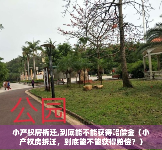 小产权房拆迁,到底能不能获得赔偿金（小产权房拆迁，到底能不能获得赔偿？）