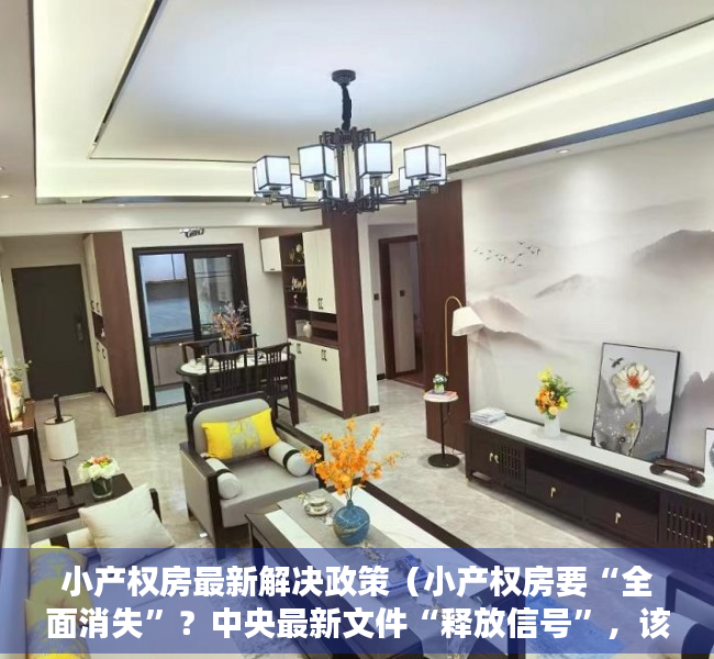 小产权房最新解决政策（小产权房要“全面消失”？中央最新文件“释放信号”，该懂了）