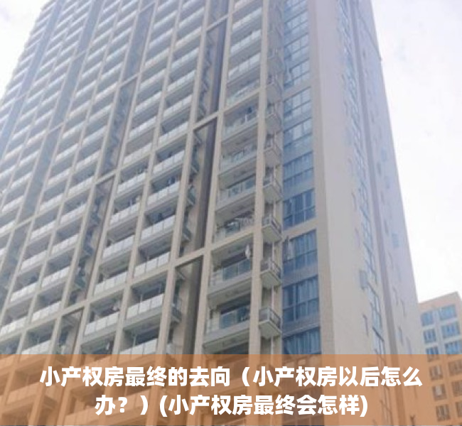 小产权房最终的去向（小产权房以后怎么办？）(小产权房最终会怎样)