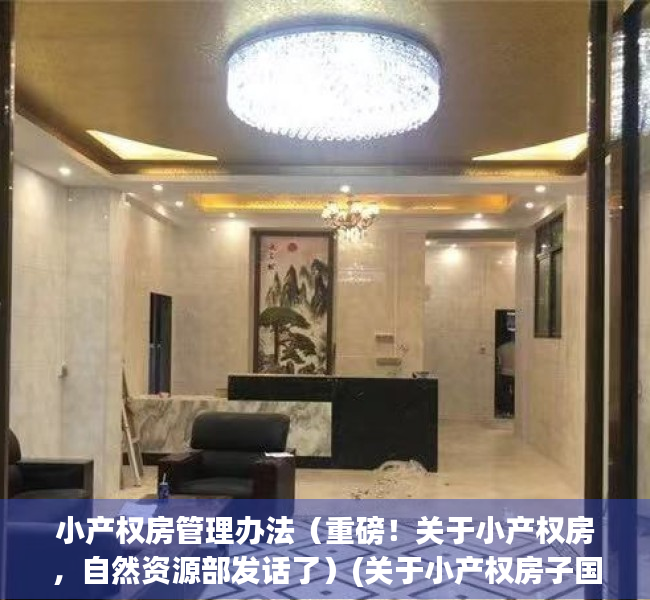 小产权房管理办法（重磅！关于小产权房，自然资源部发话了）(关于小产权房子国家出台新的政策)