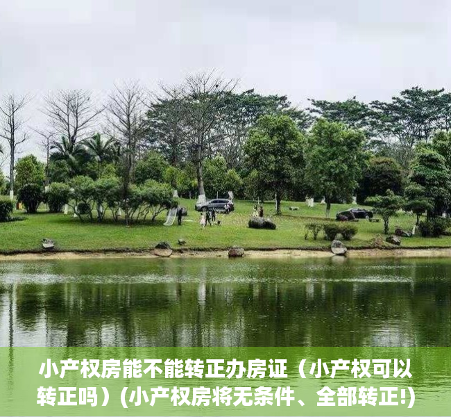 小产权房能不能转正办房证（小产权可以转正吗）(小产权房将无条件、全部转正!)