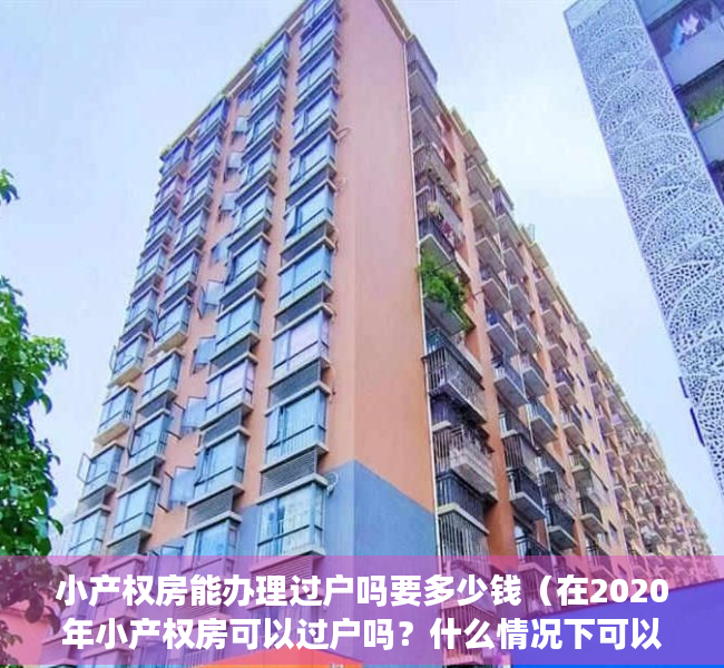 小产权房能办理过户吗要多少钱（在2020年小产权房可以过户吗？什么情况下可以过户）