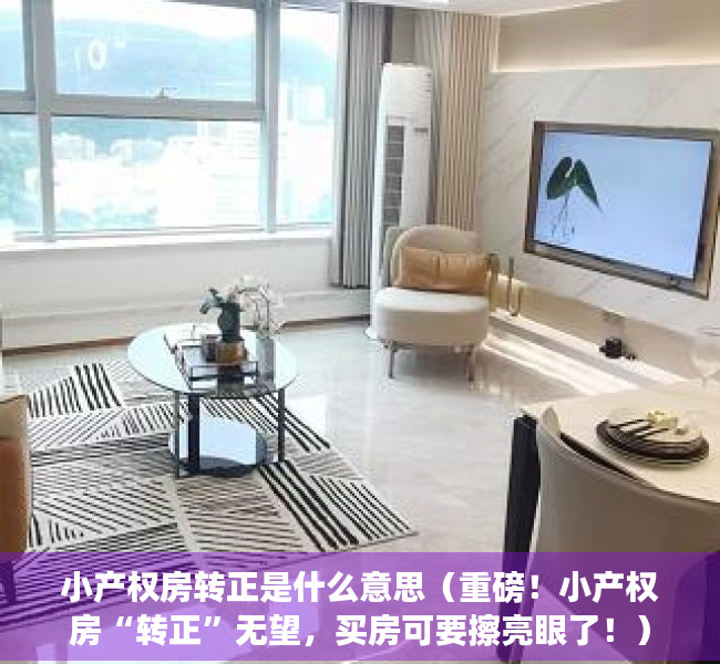 小产权房转正是什么意思（重磅！小产权房“转正”无望，买房可要擦亮眼了！）
