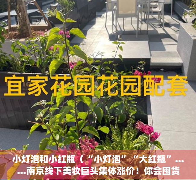 小灯泡和小红瓶（“小灯泡”“大红瓶”……南京线下美妆巨头集体涨价！你会囤货吗？）