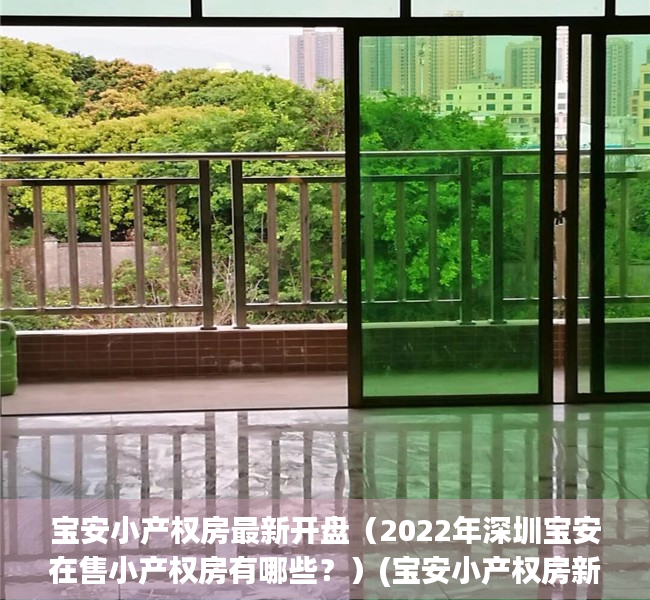 宝安小产权房最新开盘（2022年深圳宝安在售小产权房有哪些？）(宝安小产权房新楼盘)