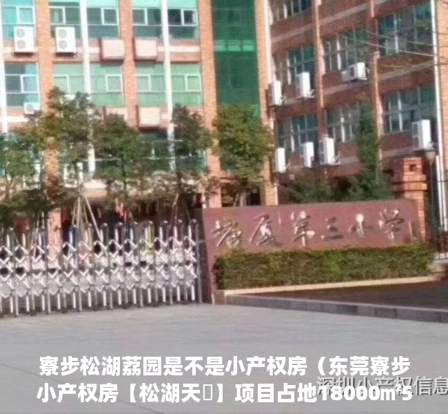 寮步松湖荔园是不是小产权房（东莞寮步小产权房【松湖天玥】项目占地18000㎡5栋500户花园，小区自带1：1地下停车位、燃气到户，层高5米复试、买一层送一层）