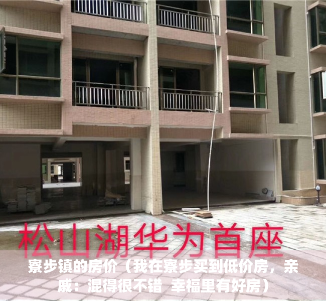 寮步镇的房价（我在寮步买到低价房，亲戚：混得很不错  幸福里有好房）