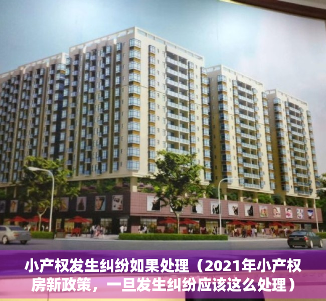 小产权发生纠纷如果处理（2021年小产权房新政策，一旦发生纠纷应该这么处理）