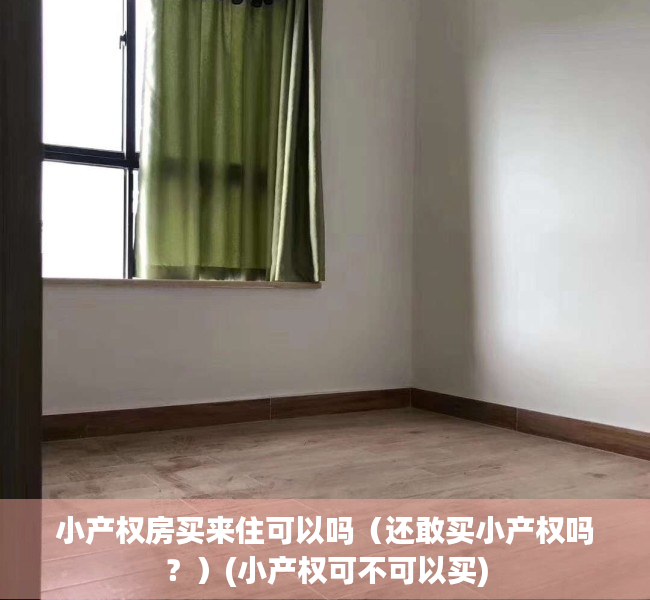 小产权房买来住可以吗（还敢买小产权吗？）(小产权可不可以买)